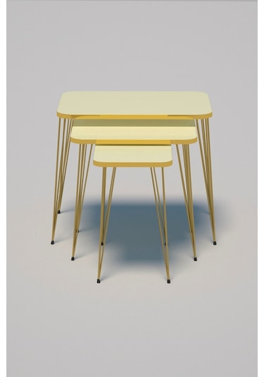 Zigon Sehpa Kr Gold Krem Tel