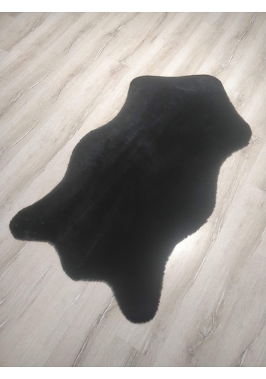 Mucize Tavşan Süet Taban Gtsiyah Post Halı 80 x 150 Cm