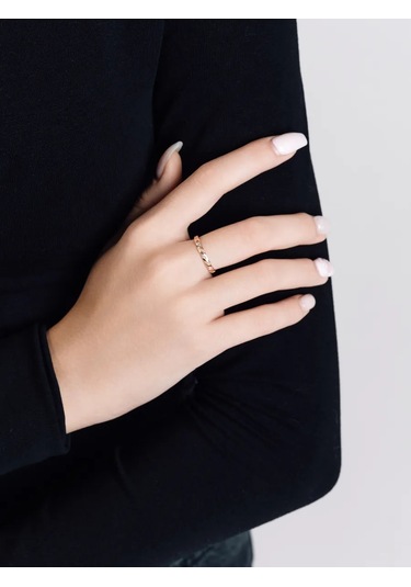 Voznesenskij Uvelirnyj Zavod 925 Ayar Gümüş "koru Ve Müstafa Kıl" Altın Kaplamalı Yüzük 272518978 Altın