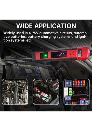 Trendooze Springsun Çok Amaçlı Ns-870 Dijital Araç Test Cihazı 4-75v Dc Çift Kutuplu Kablo Ve Arıza Tespit Gm