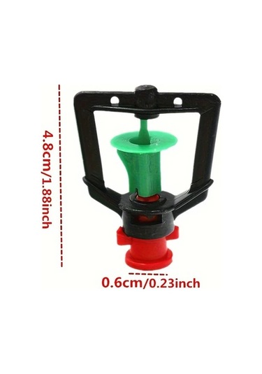 Elmpaly 50 Adet 360 Dönen Mikro Fıskiyeler - Sera Ve Çim Sulama İçin Dayanıklı Plastik Ters Tasarım