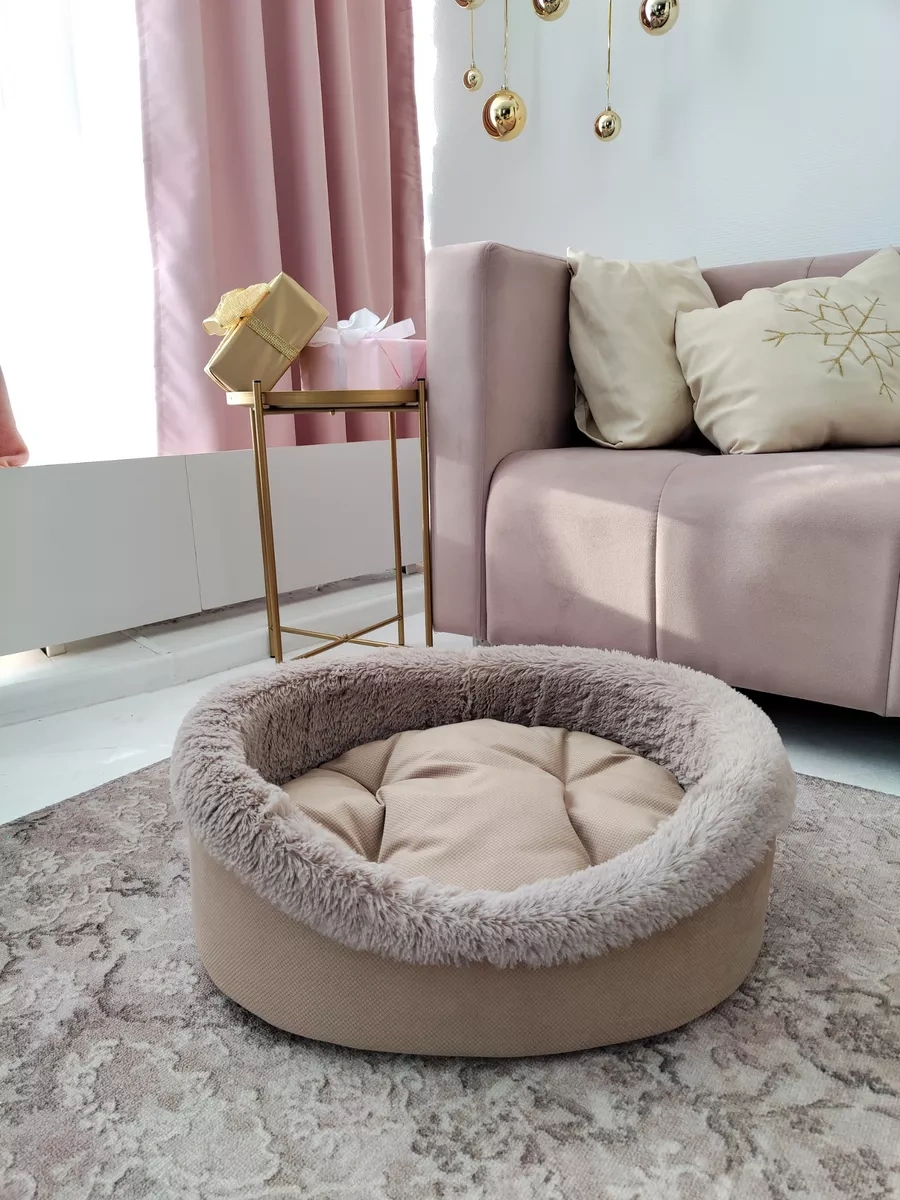 Zabıaka Shop Küçük Irk Kedi Ve Köpekler İçin Yuvarlak Yatak 206308137