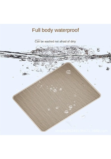 Jl Büyük Boy Kedi Kumu Matı Eva Çift Katmanlı Su Geçirmez Kedi