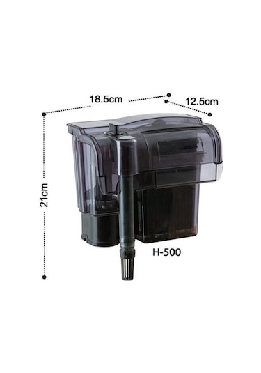 Dophin H500 Akvaryum Askılı Şelale Filtre 510 L/S