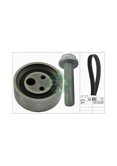 INA 530049010 Triger Kayis Seti (Renault: 19 1.4 Clio 1.2 1.4 Megane 1.4 Ie 1.6Ie 8V 96-- ) 7701477024 (WA649721)