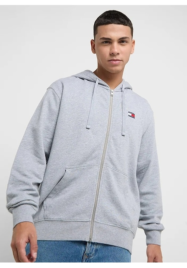 Tommy Hilfiger Tommy Hılfıger Erkek Sweatshırt Dm0dm20698-p6n Gri