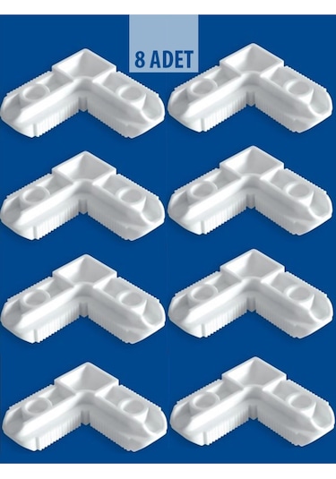 Kamataş 17 25 Sineklik Köşe Takozu Beyaz 8 Adet
