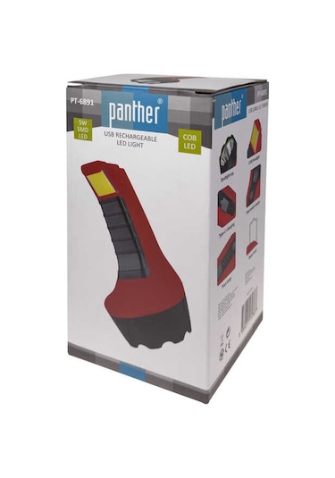 Panther Pt-6891 Usb Şarjlı El Feneri -p1