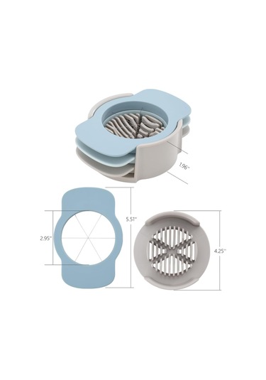 Sert Haşlanmış Yumurta Yumurta Kesici Meyve Dilimi İçin 3 Yumurta Dilimleyici 1 1 Parça