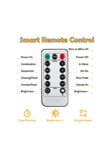 Su Geçirmez Parıldayan Peri Işıkları, İç Mekan Dış Mekan Ev Dekorasyonu İçin Kolay Kullanımlı Pil İle Çalışan Zamanlayıcı, 4'lü Paket Ultra Parlak Led Diğer
