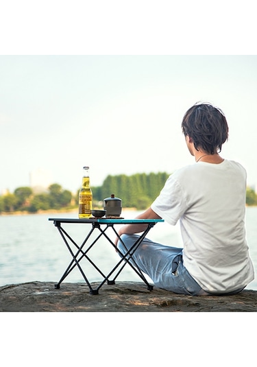 Shınetrıp A292-H0S Katlanır Kamp Masası Alüminyum Alaşımlı Masa Boyut S - Gece Yarısı Siyah