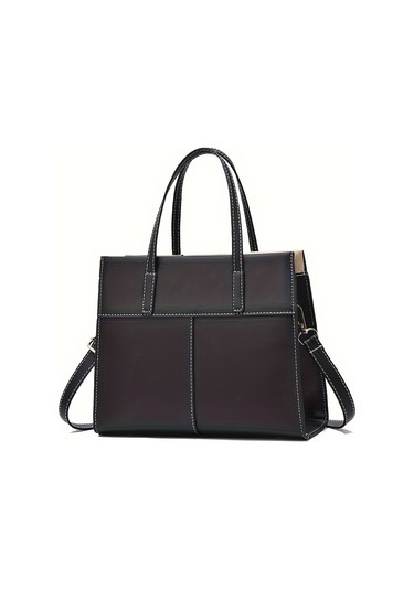 Renk Bloklu Trendy Omuz Çantası