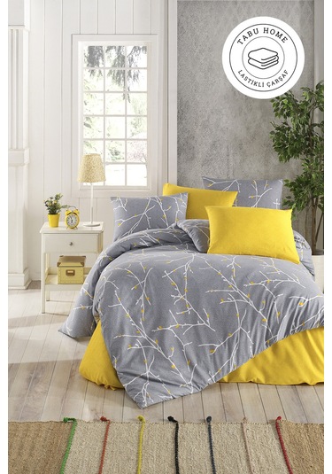 Tabu Home Parure Çarşafı Lastikli Tek Kişilik Nevresim Takımı