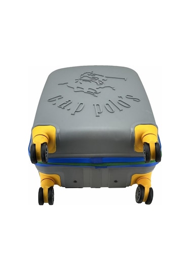 Cap Polo's Polipropilen Üçlü Valiz Set Gri Çok Renkli