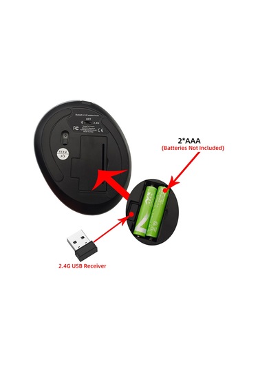 Jms Kablosuz Çift Modlu 2.4G Bluetooth 5.1 Mouse