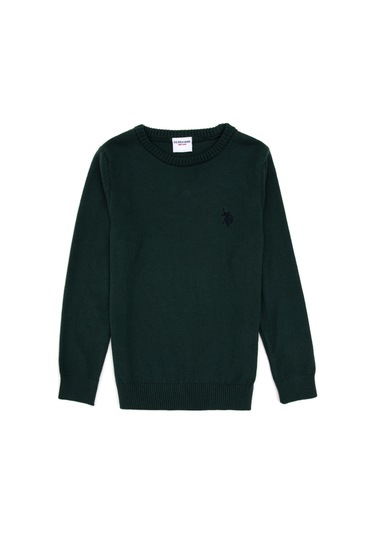 U.s. Polo Assn. Erkek Çocuk Yeşil Kazak /triko 50315586-vr054 Yesıl