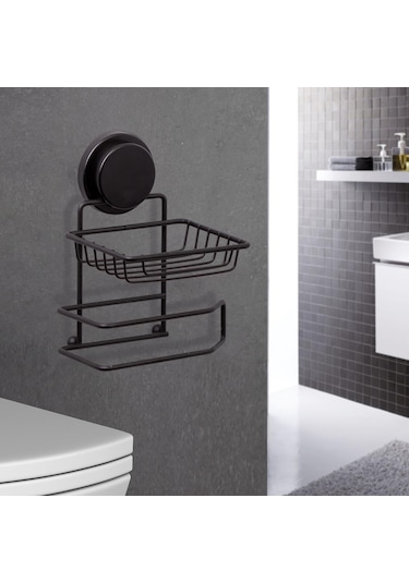 Okyanus Home Magic Fix Sihirli Yapışkan Siyah Yedekli Wc Kağıtlık Siyah