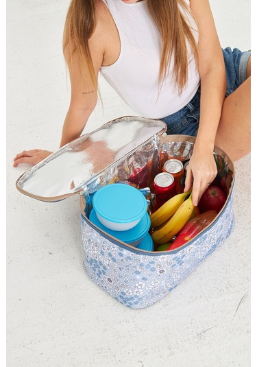 Superbag 22 Litre Piknik/kamp Çantası Sepeti. Termal Termos Çanta Sıcak-soğuk Koruma Sağlar Roza-61929032 Roza Çok Renkli