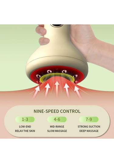 Elektrikli Sıcak Taş Masaj Sıcak Yakı Guasha Aracı Kablosuz Bej