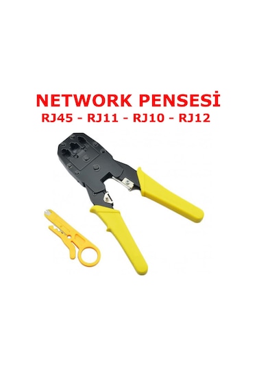 Network Pense - Rj45 Ethernet Pensesi - Cat5 Cat6 Sıkma Çakma