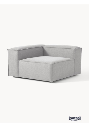 Most Mollis Köşe Modül Berjer Silinebilir 32 Gri Keten Kumaş Yumu Gri