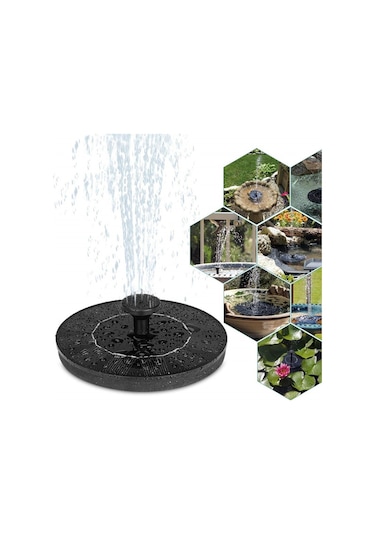 13cm Güneşçi Su Çeşmesi Havuzu Açık Kuş Banyosu Güneş Enerjili Çeşme Yüzen Su, Boyut:13 Cm