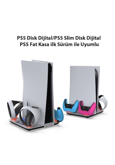 Tp5-3550 Ps5 / Ps5 Slim / Ps Vr2 Uyumlu Rgb Işıklı Multifonksiyon