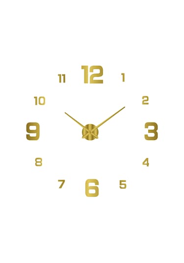 Teltree Gece Parlayan Dıy Duvar Saati - 80-130cm Akrilik Dekoratif Saat Renkli