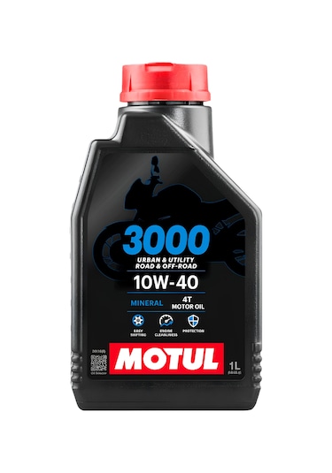 Motul 3000 10W-40 4T Minerali Motosiklet Motor Yağı 1 L