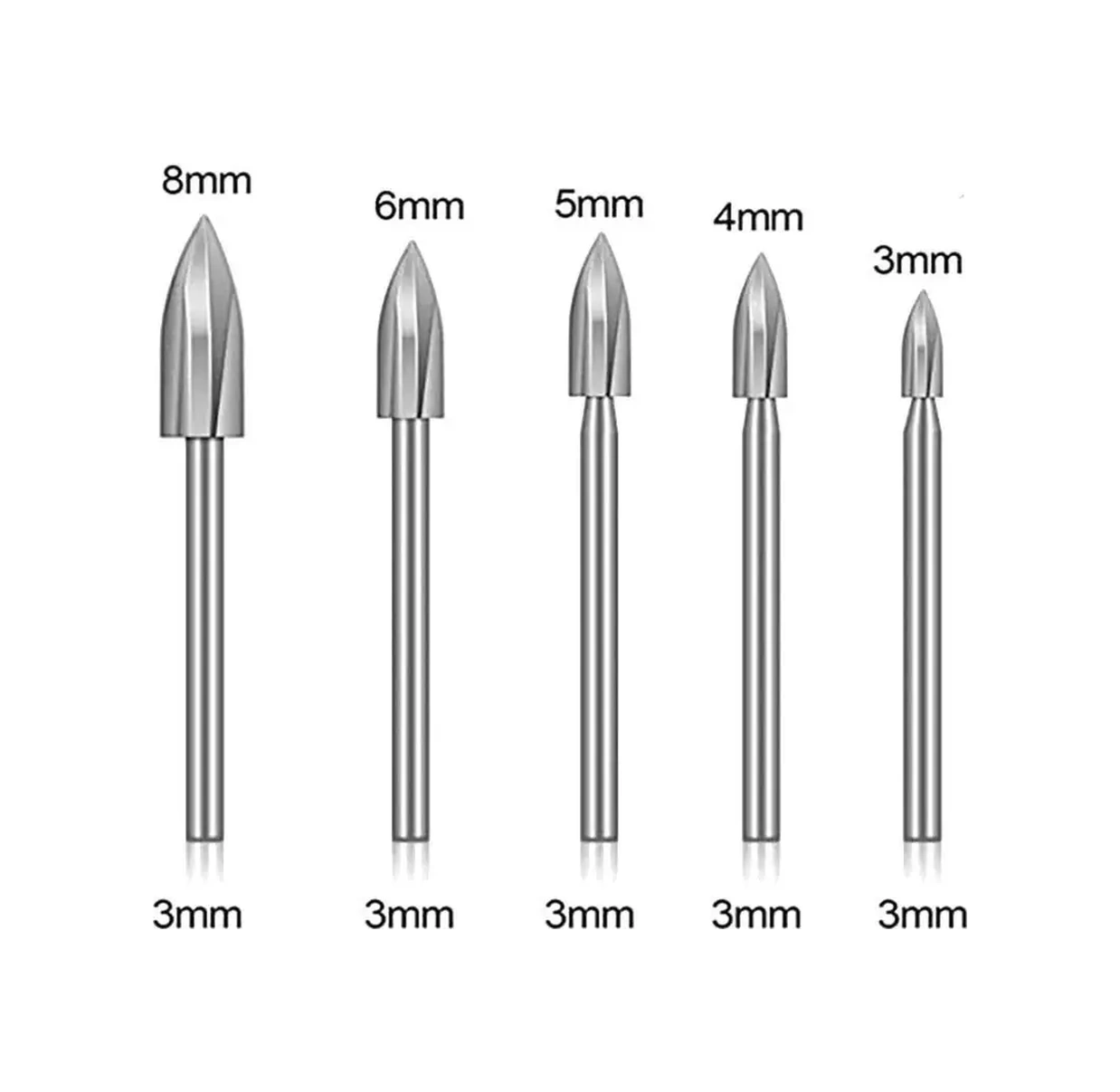 Wardan Hşap Oyma İçin Matkap Uçları Gravür Ucu Mini Matkaplar İçin Uculabilir Uçlar 82680288