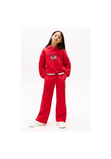 Kız Çocuk Th Geniş Paça Eşofman Altı - Kırmızı Primary Red