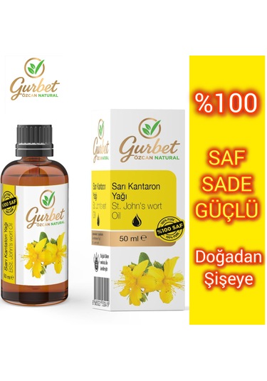 Sarı Kantaron Yağı %100 Saf Doğal Seyreltilmemiş 50 Ml St. John's Wort Oil