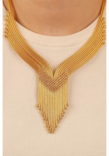 Çgkmücevherat Kalze Dorikalı Altın Kolye Klzdrklkly4 Gold