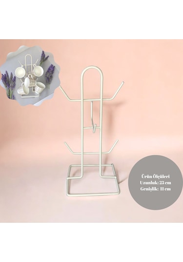 Fincan Askısı, Metal Masa Üstü , Tezgah Üstü Dola