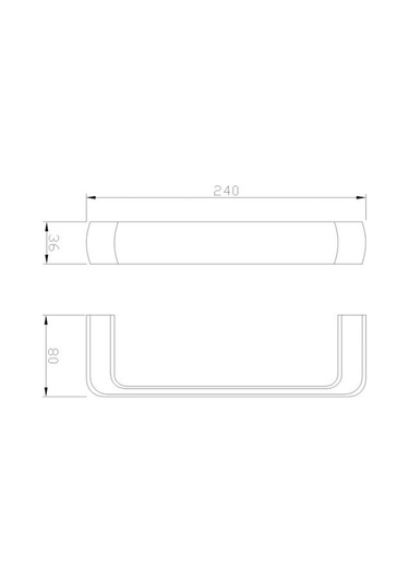 Fontana - Havluluk 24 Cm Krom Outlet - Fc-10105- Diğer