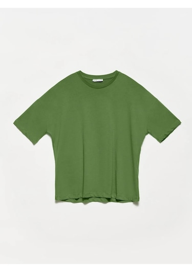 Dilvin Basic T-shirt Haki 001