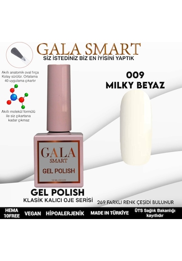 Gala Smart Classic Kalıcı Oje 10 Mle No:009