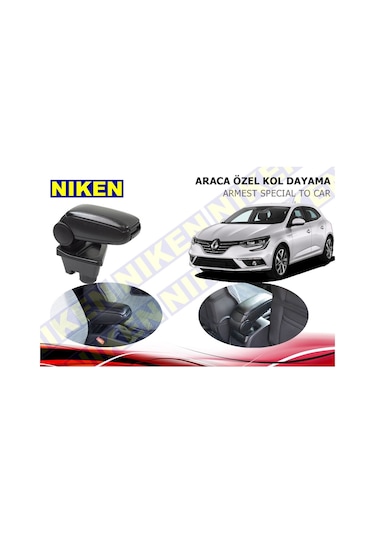 Renault Megane 4 Kol Dayama Kolçak Vidasız Konsol Niken 2015+