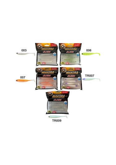 Lucky John Makora 3d Shad Tail 4'' 10.16 Cm 6'lı Paket Silikon Yem