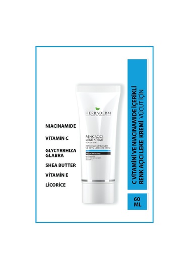 Herbaderm Vücut Beyazlatıcı Krem 60 ML