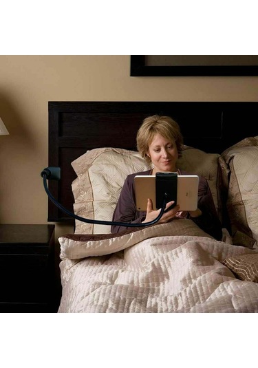 Suofeng 4-10 İnç Telefon/tablet İçin Evrensel Sürekli Ayarlı Kolu Tutucu, 360 Döner, Yatak Kenarı/ofis Uyumlu Abs+alüminyum-magnezyum Malzeme