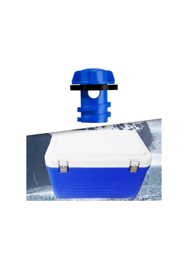 Homyl Parmak Düğmeli Tasarımlı Soğutucu Tahliye Tapası Mavi Mavi