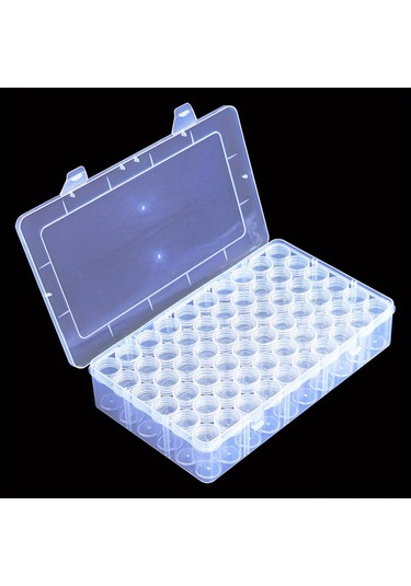 Springsun Beyaz Akrilik Bölmeli Depolama Kutusu - Renkli Çember Stickerli, Bölmeleri Ayrılabilir, İlaç, Kozmetik Ve Küçük Eşyalar İçin Organize Edici Kutular 60 Adet Beyaz