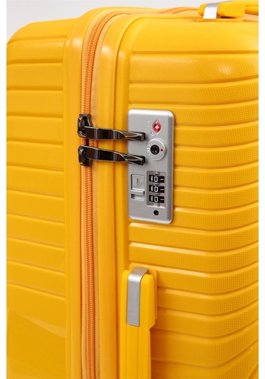 Ççs 5239 Polipropilen Büyük Boy Valiz Sari