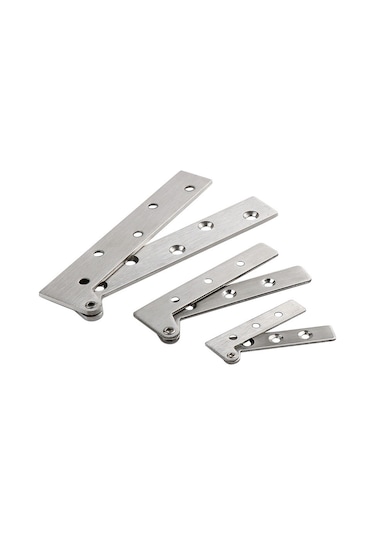 Homyl 2pcs Paslanmaz Çelik Görünmez Katlanır Raf Menteşeleri S