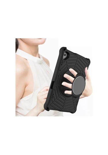 Yunboo Lenovo M10 Fhd İçin Örümcek Ağı Desenli Taşınabilir Tablet Kılıfı - Askılı Ve Ayaklı Kılıf Kılıf