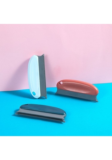 Tenfowee Ev İçi El İle Kedi Köpek Tüy Temizleyici - Koltuk Döşeme Tüylerini Topla, Mavi Renkli Tüy Alıcı Aleti Lacivert