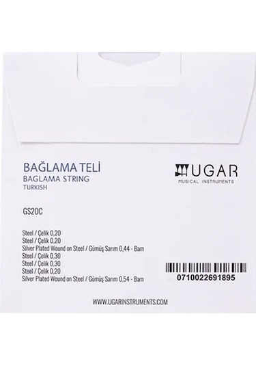 Ugar Gs20c Uzun Sap Bağlama Teli 0.20