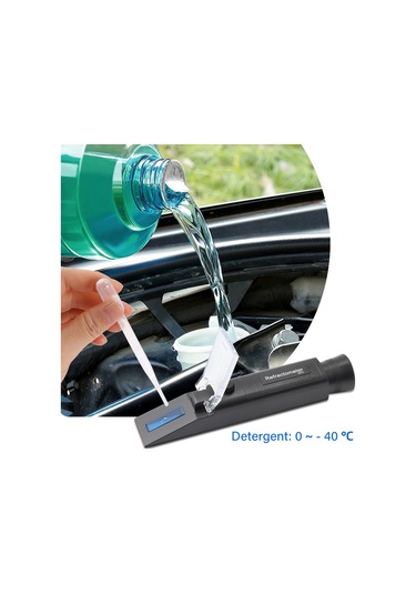 Tenfowee El Tipi Portatif Çelik Kristal Refraktometre - Antifriz Donma Noktası, Ürea Konsantrasyonu, Akü Elektroliti Ve Fren Sıvısı Ölçüm Aracı 2 M