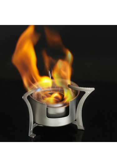 Vkemall Yeni Wst065-2 Saf Titanyum Alkol Sobası Yangın Söndürme Kılıfı İle Gümüş